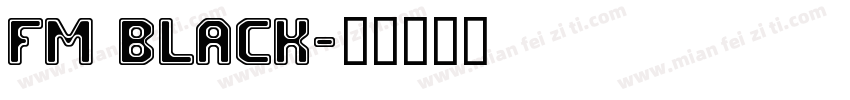FM Black字体转换